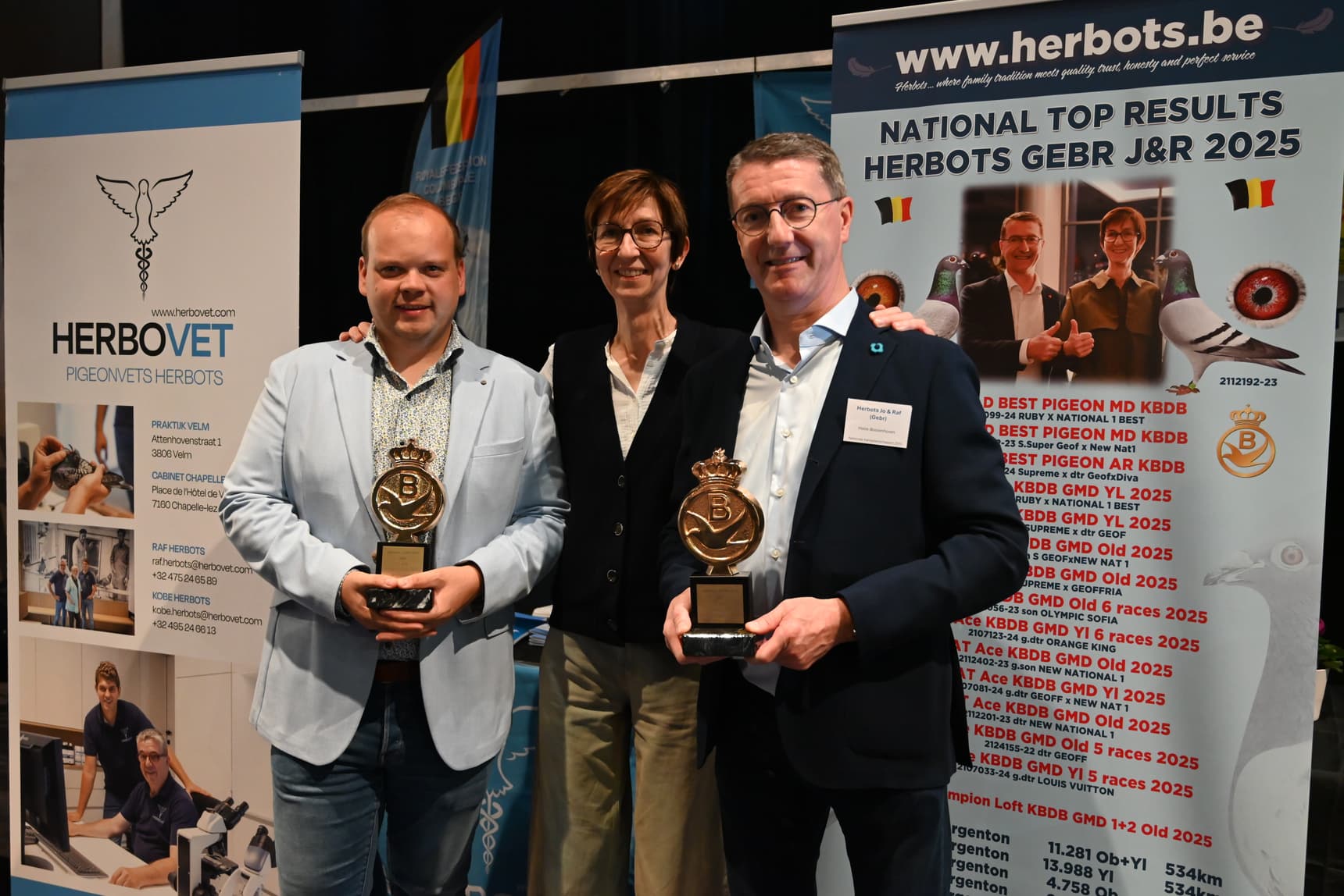 Herbots Brothers (Halle-Booienhoven) From national ace pigeons KBDB to World Best Pigeon to the Olympiad