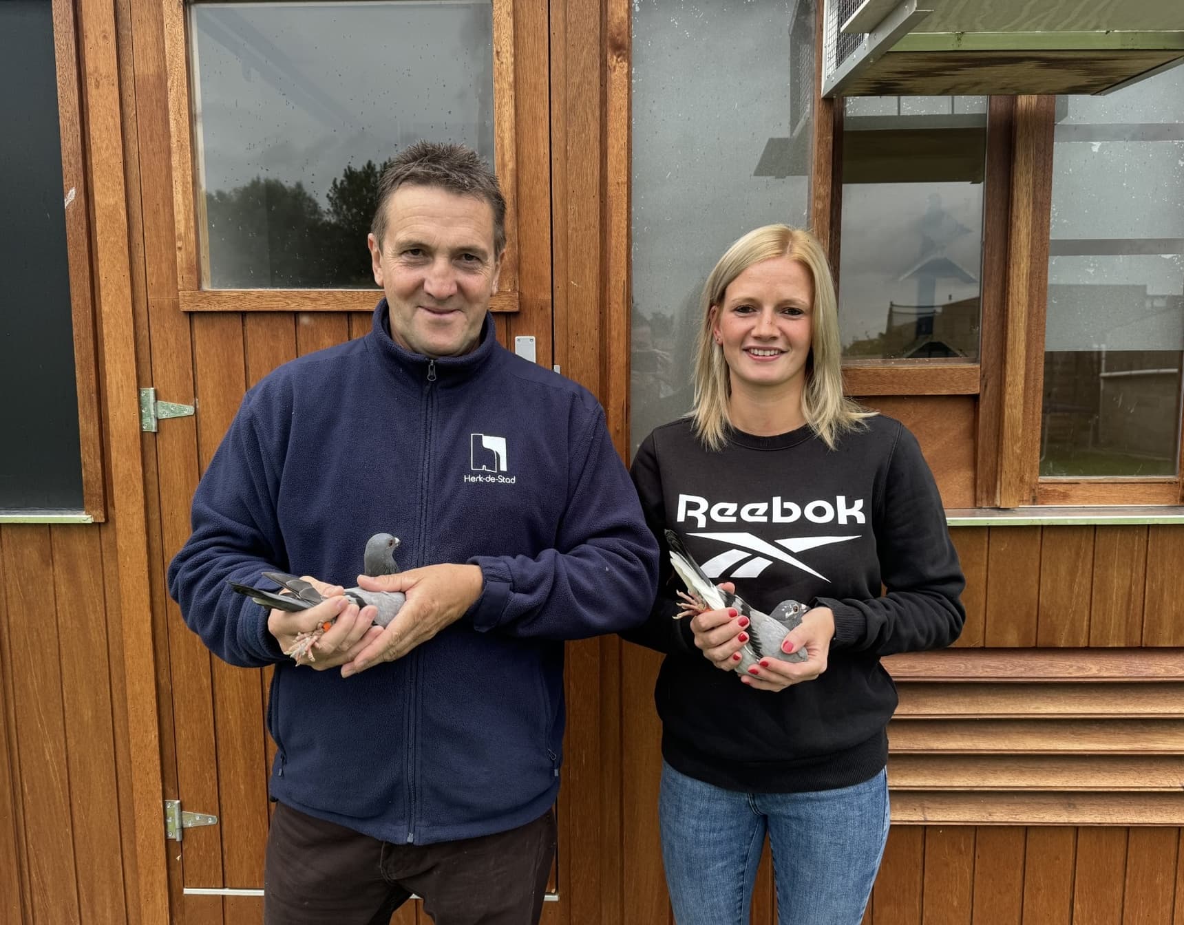 Mark & Stefanie Janssens (Linkhout) Breeder and player of national ace pigeon young pigeons KBDB